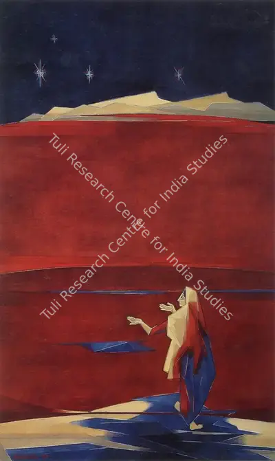 Sabavala, Jehangir (Artist). The Star that Beckons II. Oil on Canvas, 1999 | The Crucible of Painting | Painting | FineArts | 00182433