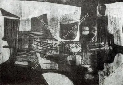 Lalu Prasad Shaw (Artist), Landscape, 1971, Graphic Art