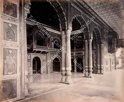 Edmund David Lyon (Photographer), Dera-i-Dowlut, Seringapatam (Interior of Verandah), 1868, Antiquarian Photograph