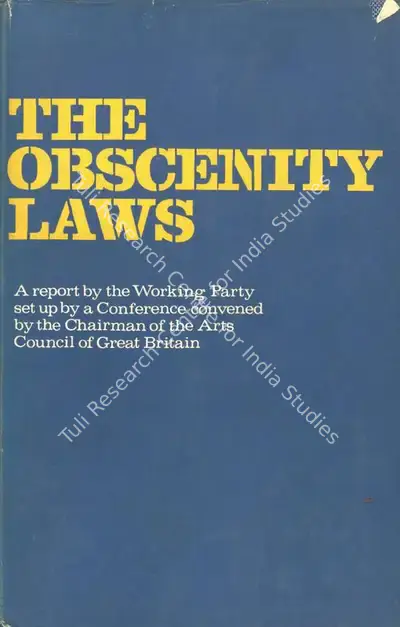 John Montgomerie (Editor), The Obscenity Laws, 1969, Edited Book