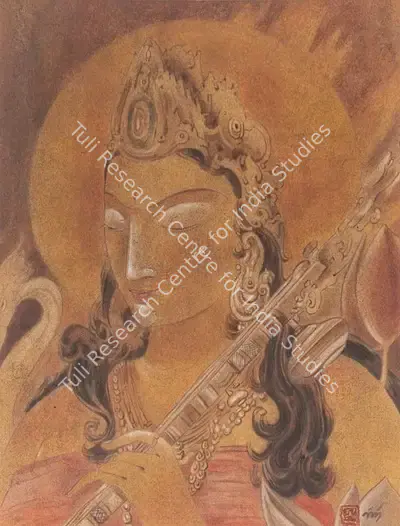 Nandalal Bose (Artist), Saraswati, Painting