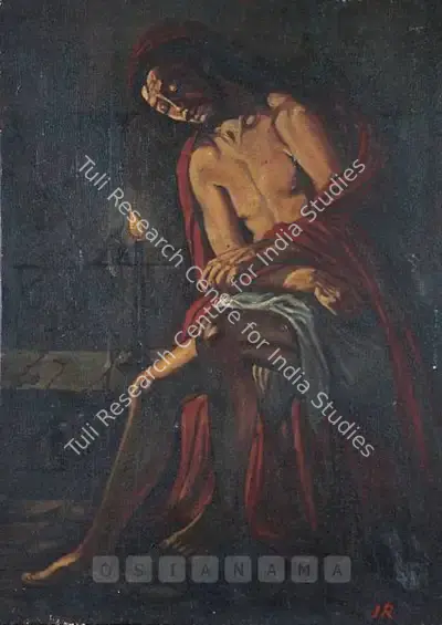Roy, Jamini (Artist). Christ. Oil on canvas, 1964-1966 | Painting | FineArts | 00600753