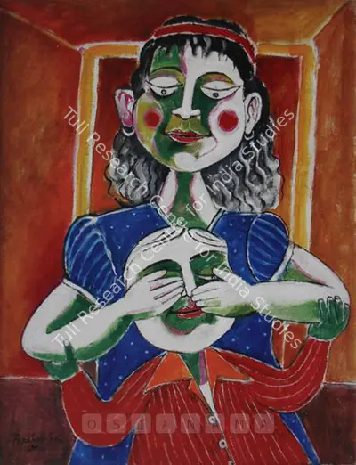 Paritosh Sen (Artist), The Guessing Game, Painting