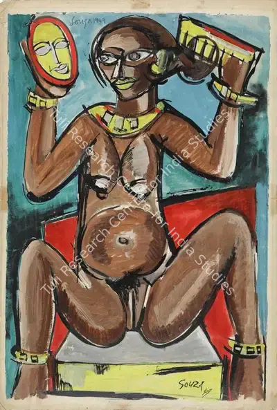 F.N. Souza (Artist), Untitled, 1949, Painting