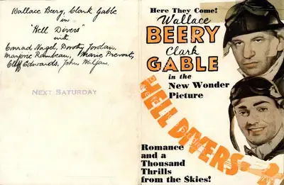 George W. Hill (Producer), Hell Divers, 1932, Handbill