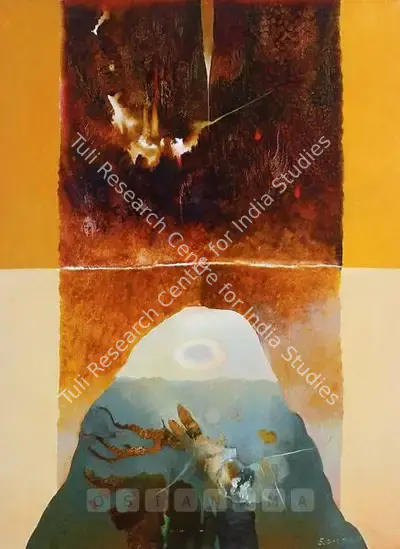 Bimal Dasgupta (Artist), Untitled, 1989, Painting