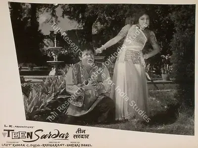 C. Doshi (Producer), Teen Sardar, 1965, Lobby Card