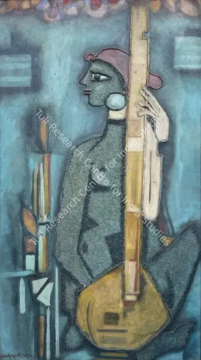 Sunil Madhav Sen (Artist), Musician, 1951, Painting