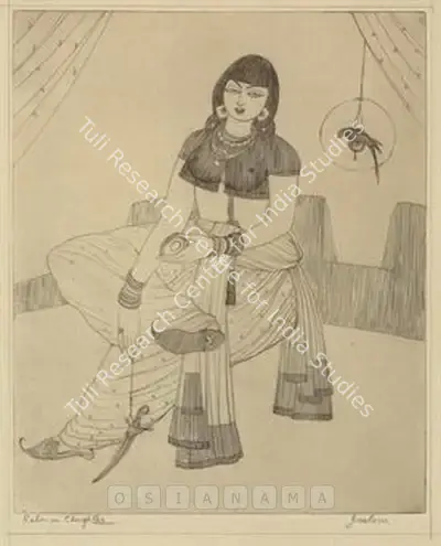 M.A.R. Chughtai (Artist), Jealous, Graphic Art