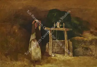 Arup Das (Artist), Beside the Well, 1980, Painting