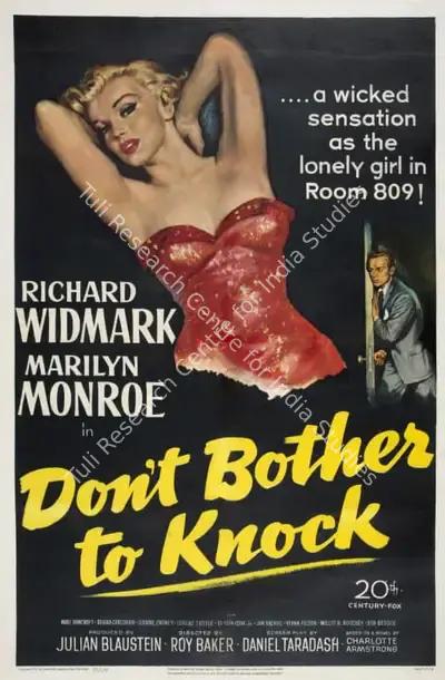 Roy Ward Baker (Director), Don't Bother to Knock, 1952, Poster