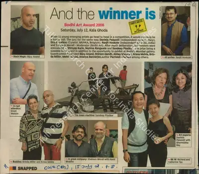 Prashant Jhadav (Reporter), And the Winner is, 2008, Newspaper Clipping