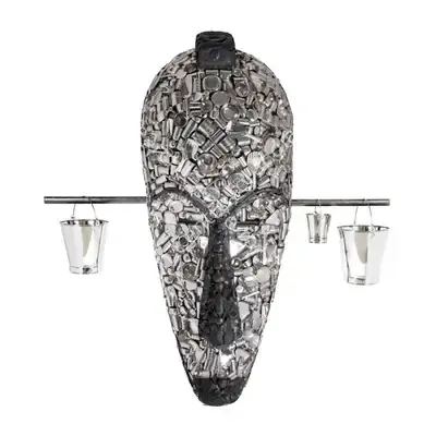Gupta, Subodh (Artist). Black Skin White Mask, 2011 | Sculpture, Sa.Onl/03.04.25, 2025 · Saffronart
