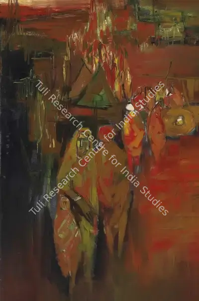 Arup Das (Artist), Untitled, 1988, Painting