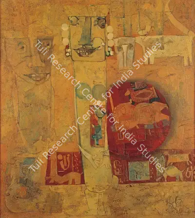 J. Sultan Ali (Artist), Tribal Myth, 1967, Painting