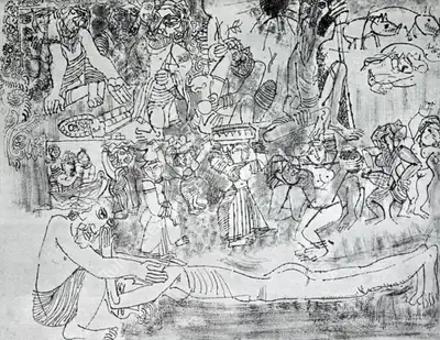 A.P. Santhanaraj (Artist), Prodigal Son, Painting