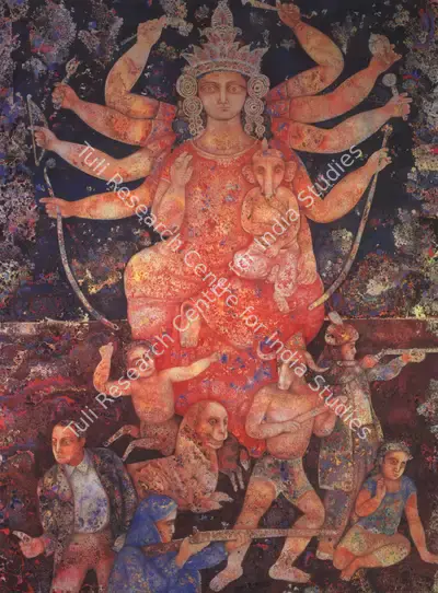 Sakti Burman (Artist), Sakti Burman, 2009, Solo Exhibition Invitation