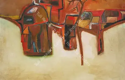 S.K. Bakre (Artist), Untitled, 1964, Painting