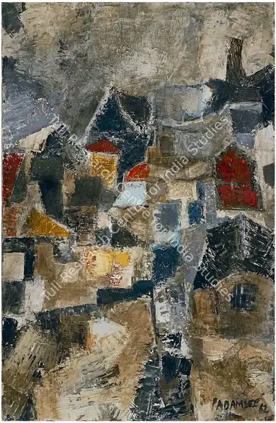 Akbar Padamsee (Artist), Landscape, 1962, Painting