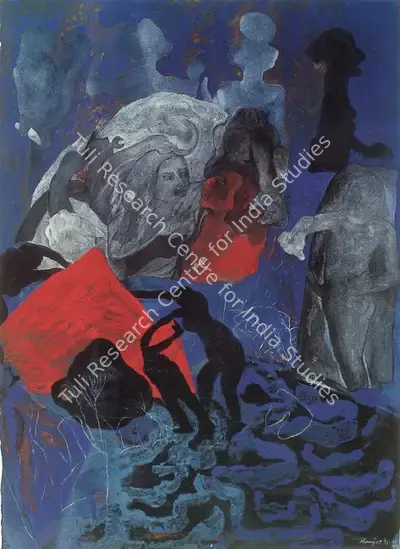 Navjot (Artist), Desires VI, 1973, Painting