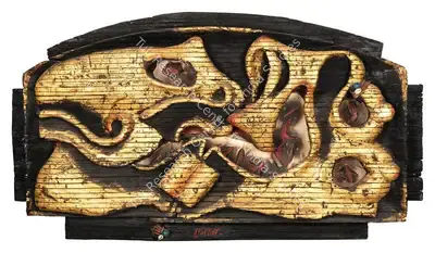 Gujral, Satish (Artist). Deity Series. Burnt Wood Relief, 1985-1990 | Sculpture | FineArts | 00337311