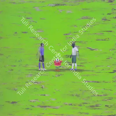 Alok Bal (Artist), Beautiful Game II, 2006, Painting