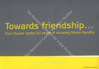 Ramkumar (Artist), Ram Kumar, 2008, Solo Exhibition Invitation