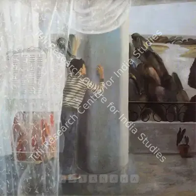 Atul Dodiya (Artist), Chikoo Dancing, 1989, Painting