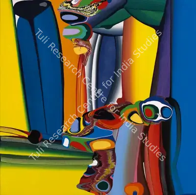 Bose Krishnamachari (Artist), Stretched Bodies, Painting