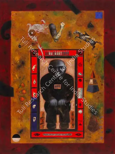 Baiju Parthan (Artist), Chromium Breath - Primetime Embodiment, 1998, Print