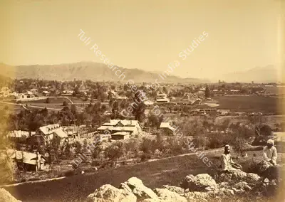 John Burke (Photographer), General View, Abbottabad, 1863, Antiquarian Photograph