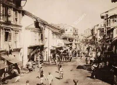 Studio Clifton & Co. (Photographic Studio), A Native Street Scene, 1900, Antiquarian Photograph
