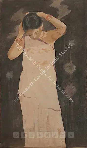 Hemendranath Mazumdar (Artist), After The Bath-II, 1931, Painting