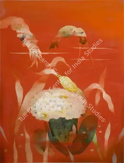 Bimal Dasgupta (Artist), Composition, 1980, Painting