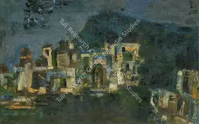 Ila Pal (Artist), Untitled (Cityscape), 1962, Painting