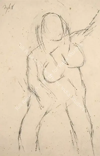 Tyeb Mehta (Artist), Untitled, 1988, Drawing