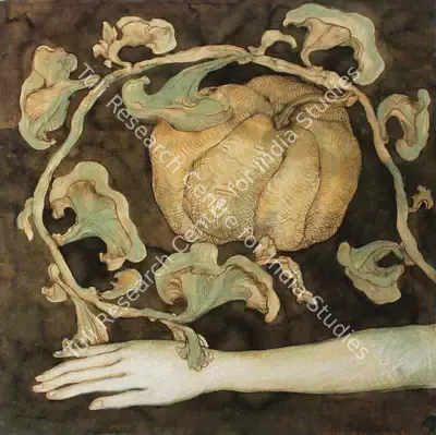 Chowdhury, Jogen (Artist). In Search Of A Dream. Mixed media on paper pasted on board, 1976 | Painting | FineArts | 00599269