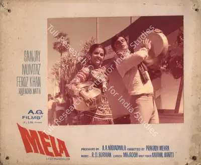A.A. Nadiadwala (Producer), Mela, 1971, Photographic Still Mounted on Lobby Card