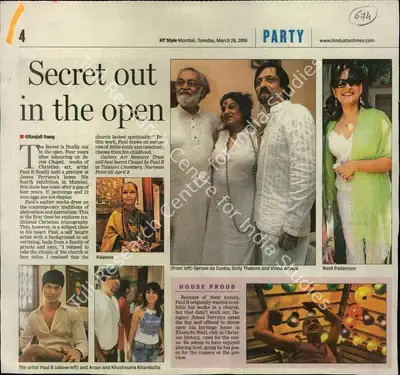 Gitanjali Dang (Reporter), Secret Out in the Open, 2006, Newspaper Clipping