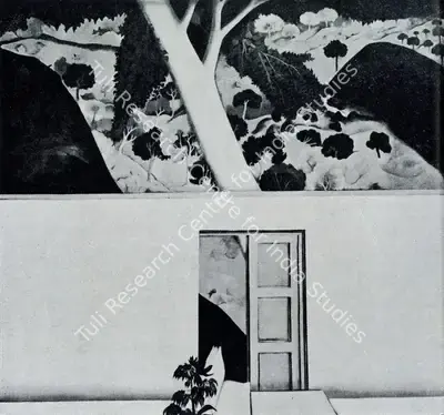Gulam Mohammed Sheikh (Artist), The Wall, 1976, Painting