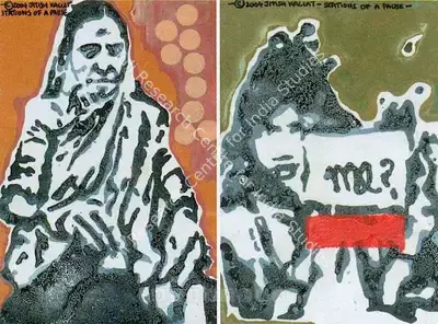 Jitish Kallat (Artist), Stations Of A Pause, 2004, Painting