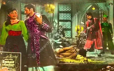 Nanabhai Bhatt (Director), Sinbad Jahaaji, 1952, Lobby Card