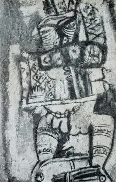 Mohan Samant (Artist), Odalisque, 1953, Painting
