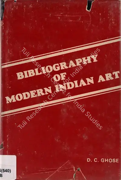 D.C. Ghose (Author), Bibliography of Modern Indian Art, 1980, Authored Book