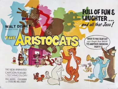 Winston Hibler (Producer), The Aristocats, 1970, Poster