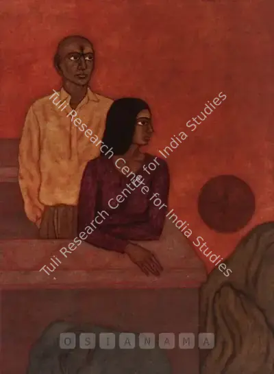 Shanti Panchal (Artist), Setting Sun, 1997, Painting