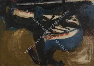 N.S. Bendre (Artist), Boats, 1957, Painting