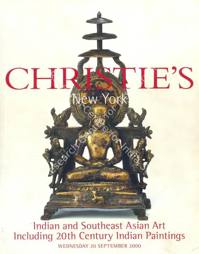 Christie's (Auction House), Indian and Southeast Asian Art, 2000, Auction Catalogue