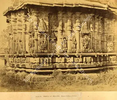 Andrew Charles Brisbane Neill (Photographer), Temple at Belloor. Detached Building in the Court, 1856, Antiquarian Photograph
