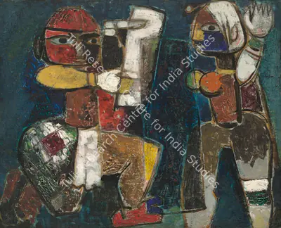 Husain, M.F. (Artist). Puppet Dancers, 1953 | Painting, Ch.NeY/25.03.26, 2026 · Christie's